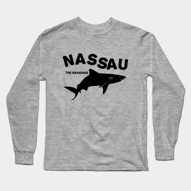 Shark Diving - Nassau - The Bahamas Long Sleeve T-Shirt by TMBTM